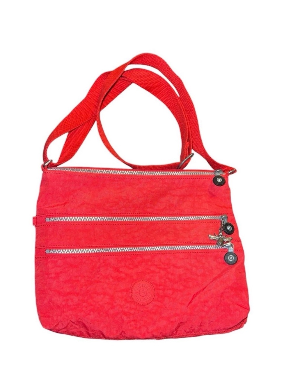 Kipling Alvar Crossbody Messenger Bag Cherry Red